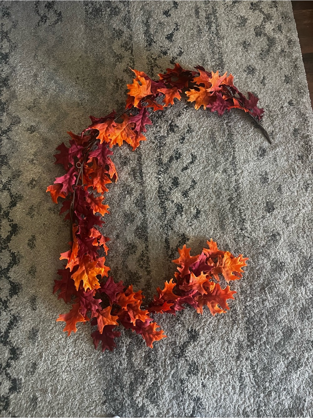 Threshold Orange & Red Maple Leaf Garland
